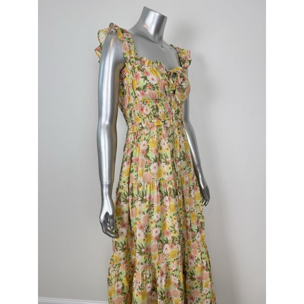 Yumi Kim Maxi Dress Floral Print Frill Sleeve Libby S - Picture 7 of 13